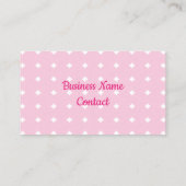 スカーフピンクのペットを着たかわいい白い子犬 名刺 (裏面)