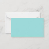 スカーフ付きカッコいいイラストレーション ノートカード (裏面)