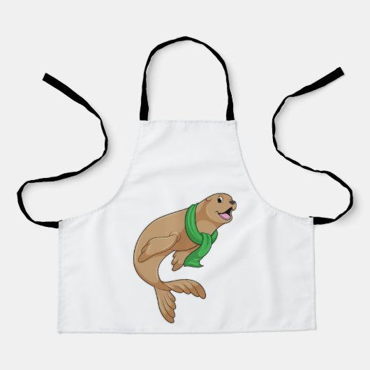 スカーフ付きシール エプロン (正面)