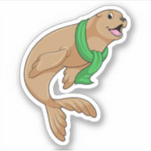 スカーフ付きシール シール (正面)