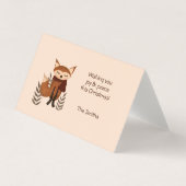 スカーフ付き冬のキツネ (正面)