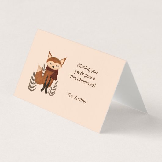 スカーフ付き冬のキツネ (正面)