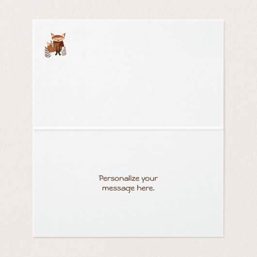 スカーフ付き冬のキツネ (内部フラット)