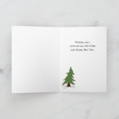 スカーフ付き雪だるまクリスマスカード シーズンカード (内部)