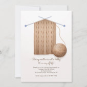 スカーフ編み物パーティー 招待状 (正面)