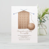 スカーフ編み物パーティー  招待状 (スタンド正面)