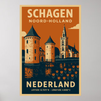 スカーヘン ノールト・ホラント オランダ 旅行 ポスター