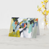 スカーボロフェア-抽象芸術 カード (黄色い花)