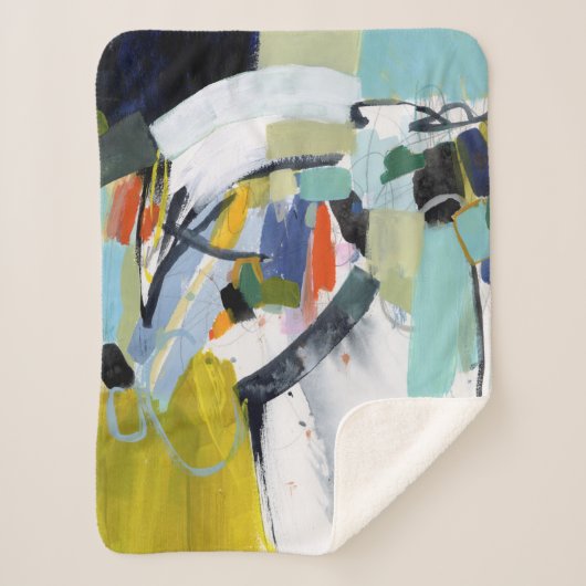 スカーボロフェア-抽象芸術 シェルパブランケット (正面)