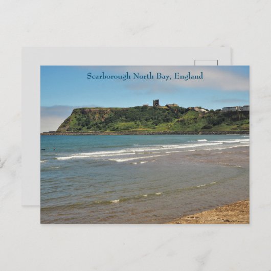 スカーボロー北湾、イギリス、はがき ポストカード (正面/裏面)