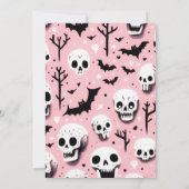 スカールハロウィーンピンク 招待状 (裏面)