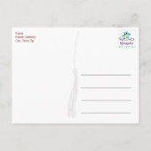 スカーレットとグレーの卒業ありがとう ポストカード (裏面)