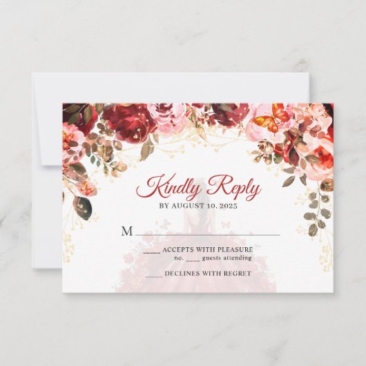 スカーレットエレガンスフローラプリンセスキンセアニラ 出欠カード (正面)