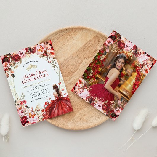 スカーレットエレガンス金ゴールドエンチャントフローラキンセアニェラ 招待状