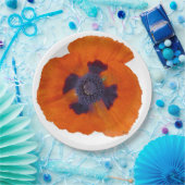 スカーレットオレンジポピー1 ペーパープレート (パーティー)