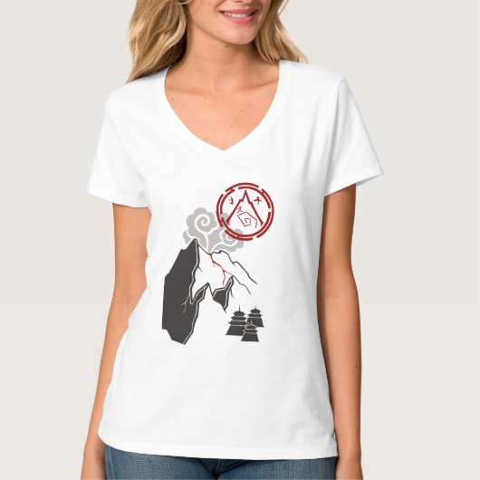 スカーレットガード[追悼エディション] VネックTシャツ Tシャツ (正面)