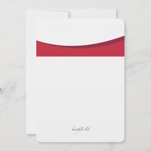 スカーレットクロス卒業招待状 招待状 (裏面)