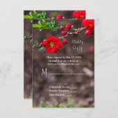 スカーレットト結婚ップ 出欠カード (正面/裏面)