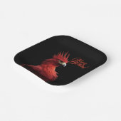 スカーレットフェニックス誇らしげにハッピーバースデー ペーパープレート (傾斜あり)