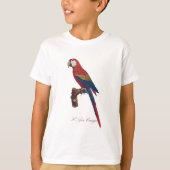 スカーレットマカオ / 紅色のマカオ Tシャツ (正面)