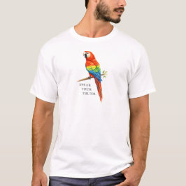 スカーレットマカオTシャツ - コテージコアパロットシャツ Tシャツ