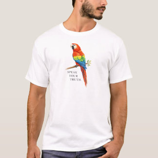 スカーレットマカオTシャツ - コテージコアパロットシャツ Tシャツ