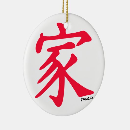 スカーレットレッド中国のファミリーキャラクター セラミックオーナメント (右)