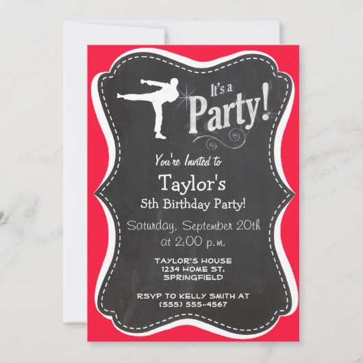 スカーレットレッド武術アーツ 招待状 (正面)