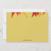 スカーレット葉招待状 招待状 (裏面)