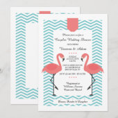 スカーレット フラミンゴの招待状 招待状 (正面/裏面)