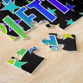 「スカーレット」名、おもしろい「ハッピーバースデー」 ジグソーパズル (側面)