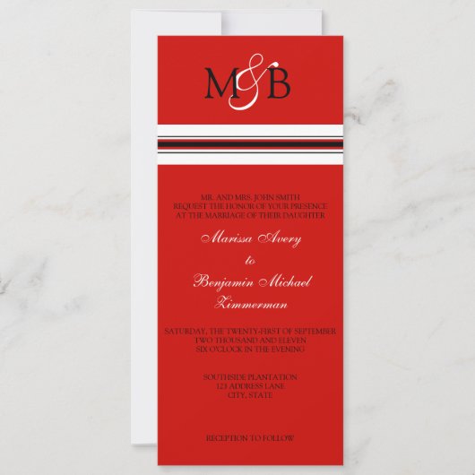 スカーレット 招待状 (正面)