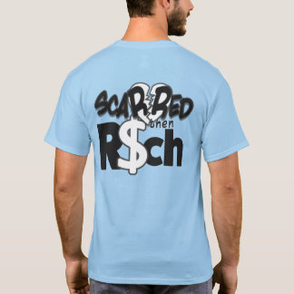 スカーレッド・thenリッチな男性の表裏両方のTシャツ Tシャツ
