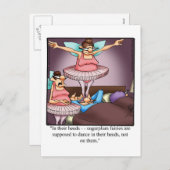 スガおもしろいルプラム妖精ユーモアホリディハガキ シーズンポストカード (正面/裏面)