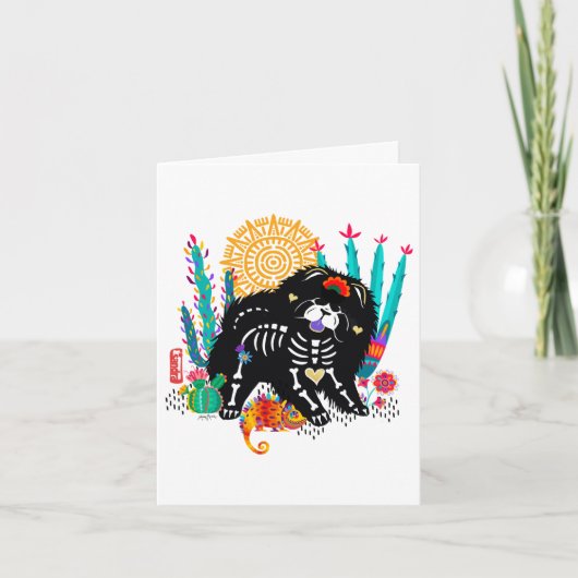 スガルスカルNIRVANAチャウドッグハロウィーン カード (正面)