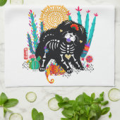 スガルスカルNIRVANAチャウドッグハロウィーン キッチンタオル (折り畳み)