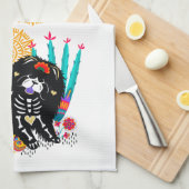 スガルスカルNIRVANAチャウドッグハロウィーン キッチンタオル (四つ折り)