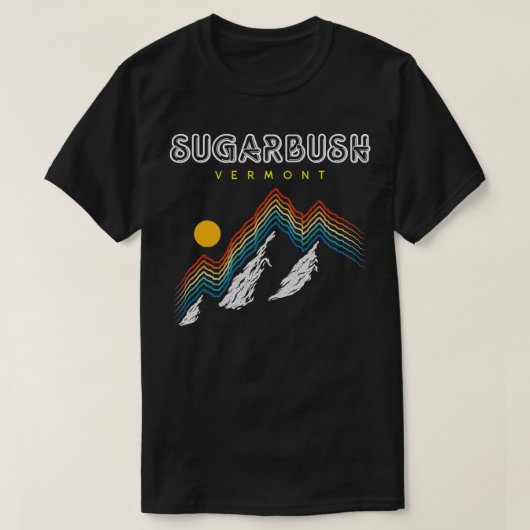 スガルブッシュバーモントUSAスキーリゾート1980sレトロ2 Tシャツ (デザイン正面)