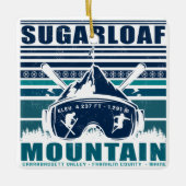 スガローフマウンテンメインヴィンテージスキーお土産 セラミックオーナメント (正面)