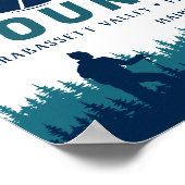 スガローフマウンテンメインヴィンテージスキーお土産 ポスター (角)