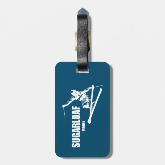 スガローフマウンテンメーンスキーヤー ラゲッジタグ (裏面縦)