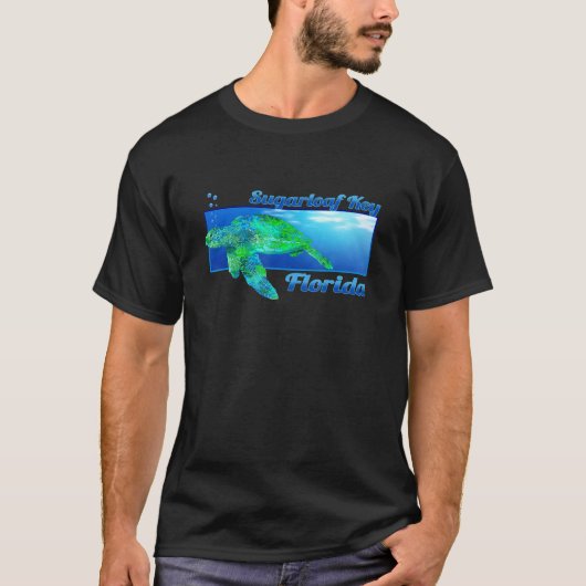 スガローフ鍵フロリダスイミングウミガメ Tシャツ (正面)
