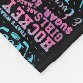 スガースパイスアンドオリーチェンジホッケーガール フリースブランケット (角)