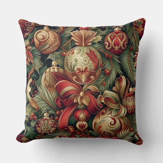 スガープラムの輝くクリスマス クッション (正面)