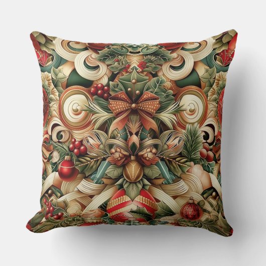 スガープラムの輝くクリスマス クッション (正面)