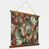 スガープラムの輝くクリスマス 吊り下げ型タペストリー (傾斜あり)