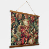 スガープラムの輝くクリスマス 吊り下げ型タペストリー (傾斜あり)