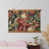 スガープラムの輝くクリスマス 吊り下げ型タペストリー (寝室)