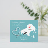 スキアソスでの結婚式  Save The Date セーブザデート (スタンド正面)