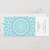 スキアトス結婚の目的地チケット搭乗券 招待状 (裏面)